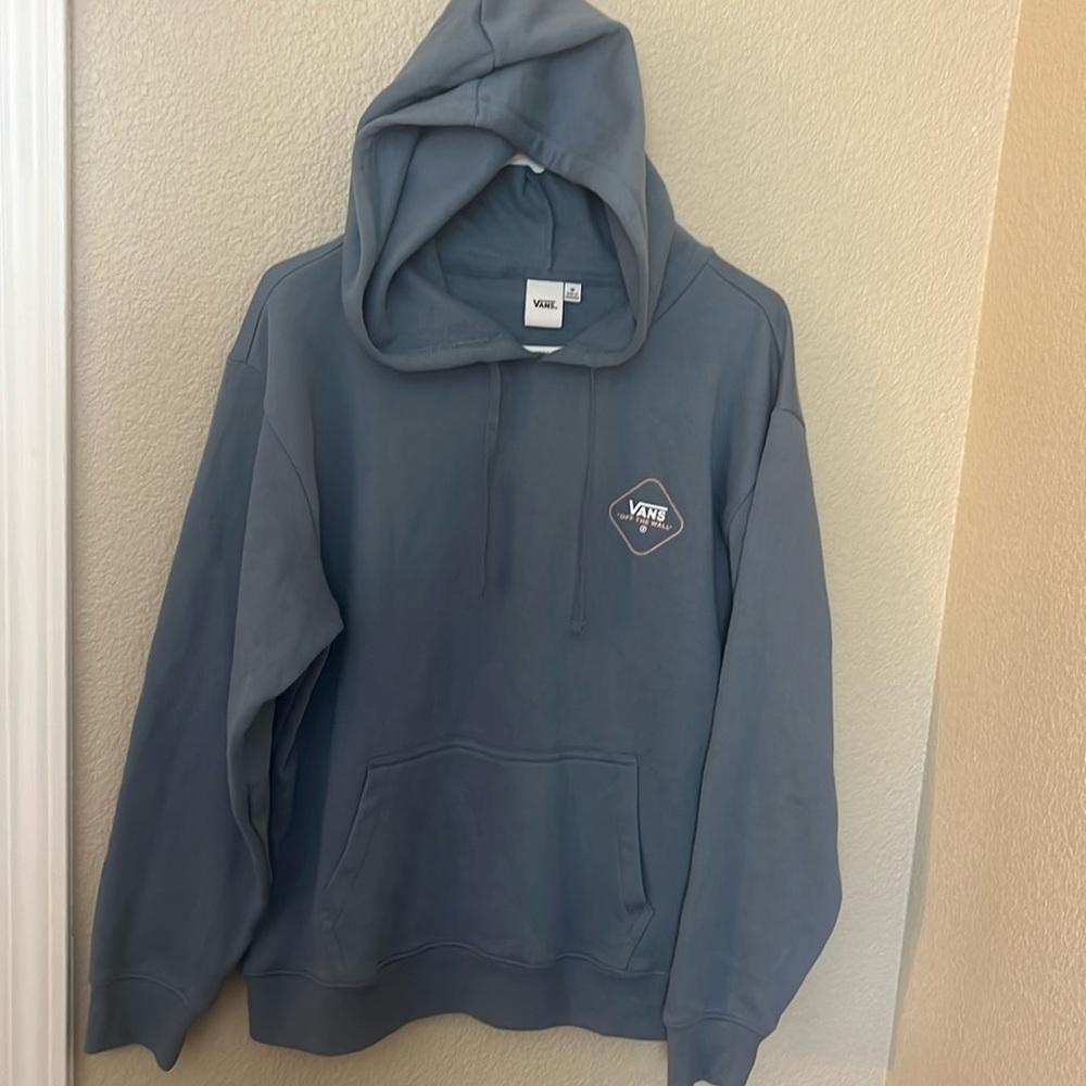 Super cute blue vans hoodie- M - new